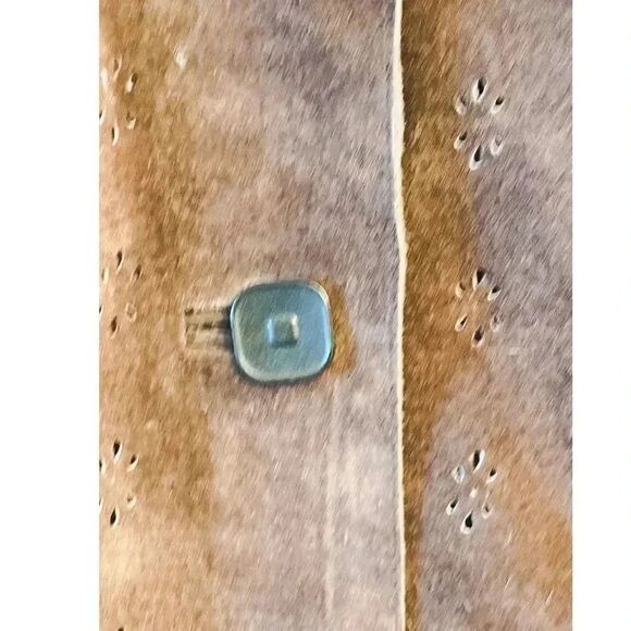 Singrid Olsen Women Suede Collared Button Down Jacket Sz Small - Picture 4 of 5